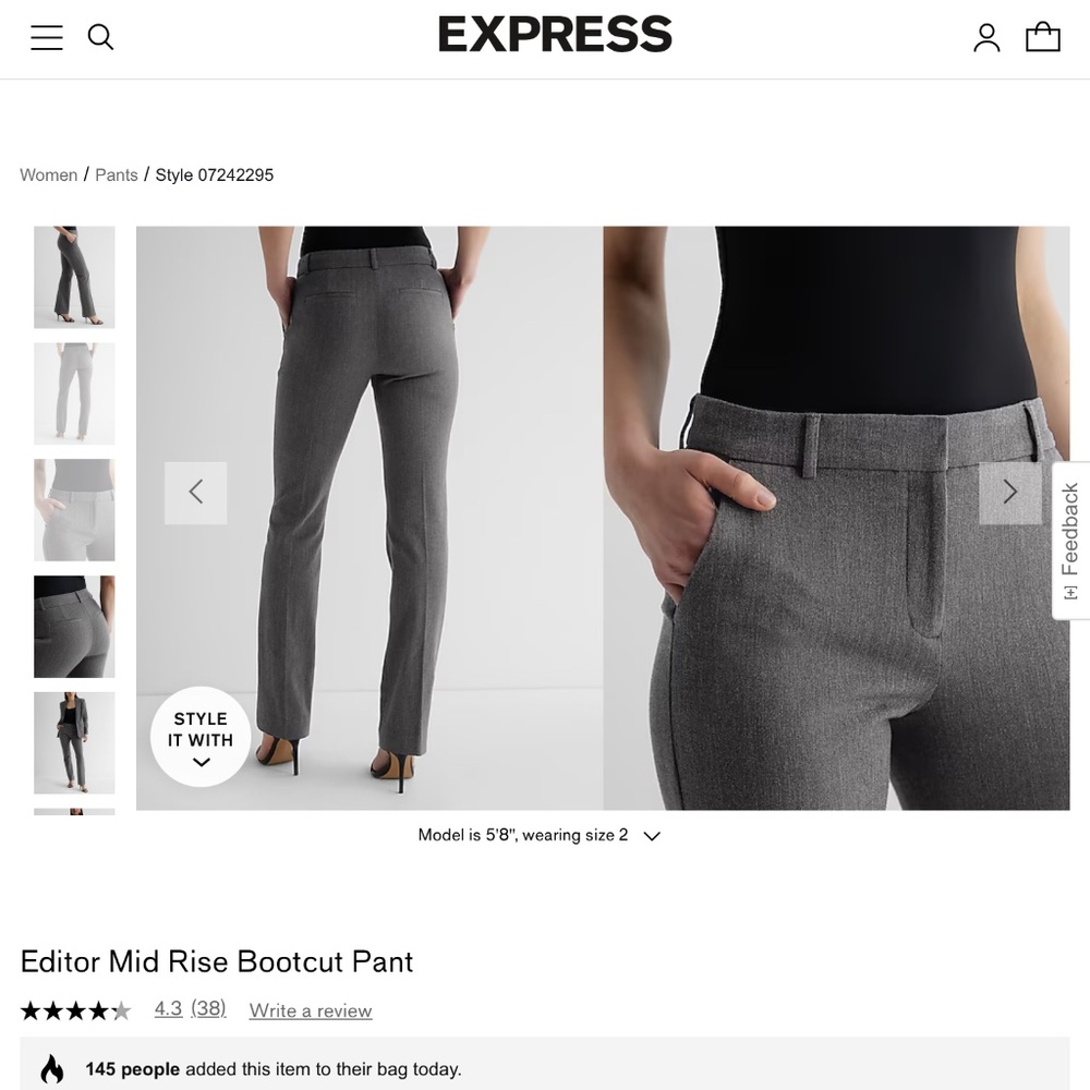 Express Design Studio Bootcut Editor Pant - 10r - image 6